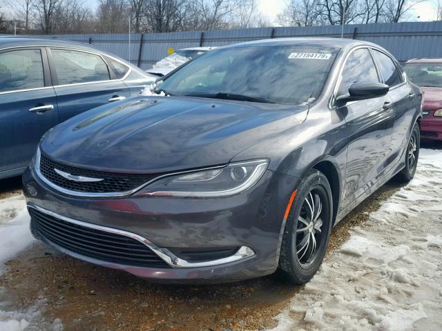 1C3CCCAB1FN599223 - 2015 CHRYSLER 200 LIMITE GRAY photo 2