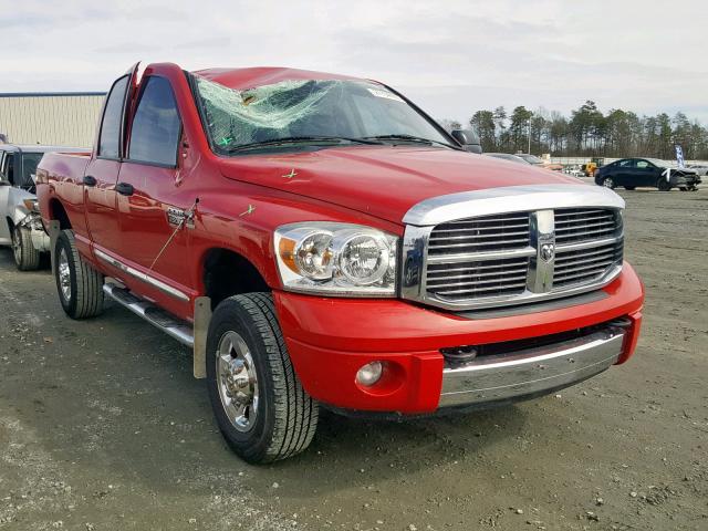 3D7KS28A08G147492 - 2008 DODGE RAM 2500 S RED photo 1