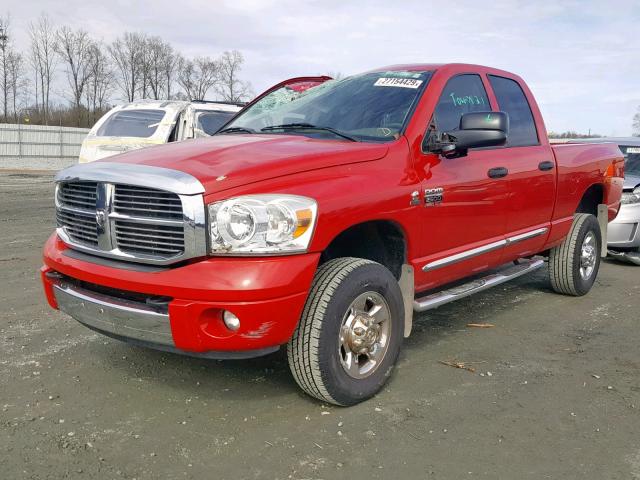 3D7KS28A08G147492 - 2008 DODGE RAM 2500 S RED photo 2