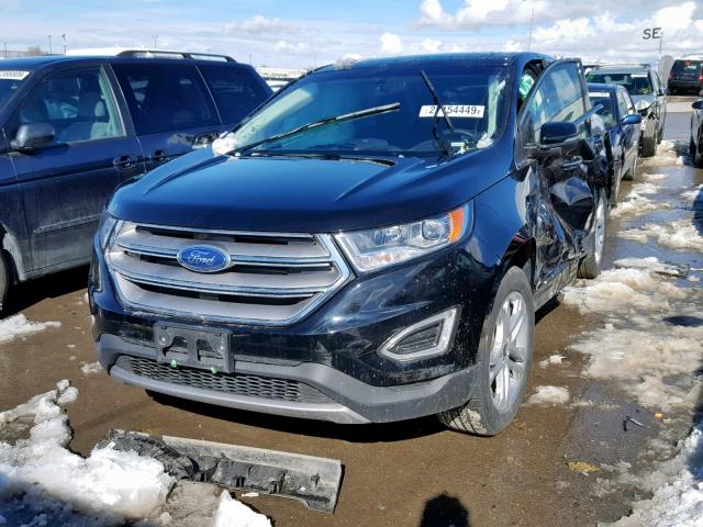 2FMPK4K87JBB88000 - 2018 FORD EDGE TITAN BLACK photo 2