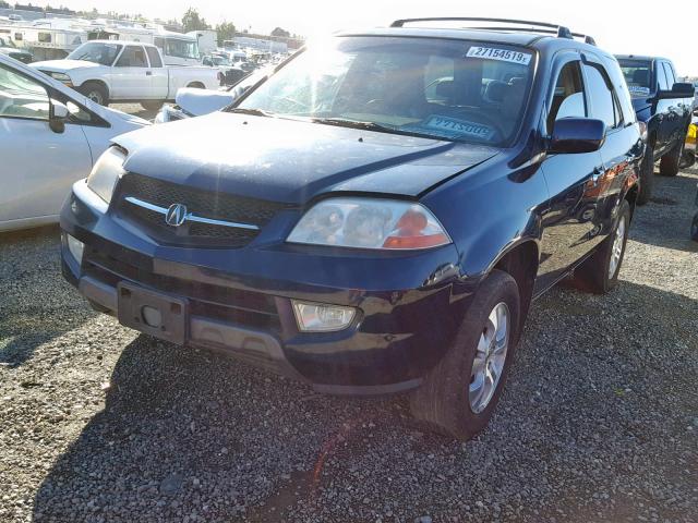 2HNYD18603H544160 - 2003 ACURA MDX TOURIN BLUE photo 2