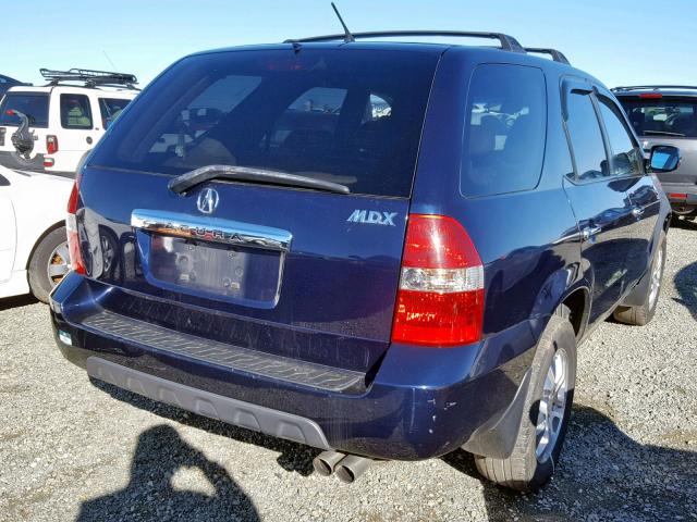 2HNYD18603H544160 - 2003 ACURA MDX TOURIN BLUE photo 4