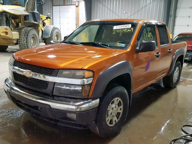 1GCDT136658209380 - 2005 CHEVROLET COLORADO ORANGE photo 2