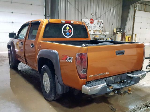 1GCDT136658209380 - 2005 CHEVROLET COLORADO ORANGE photo 3