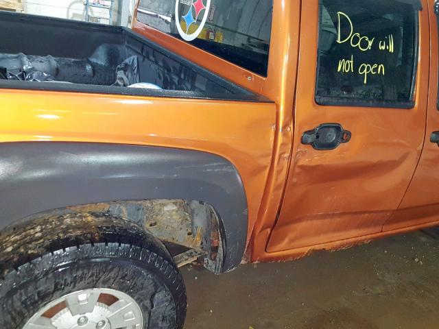 1GCDT136658209380 - 2005 CHEVROLET COLORADO ORANGE photo 9