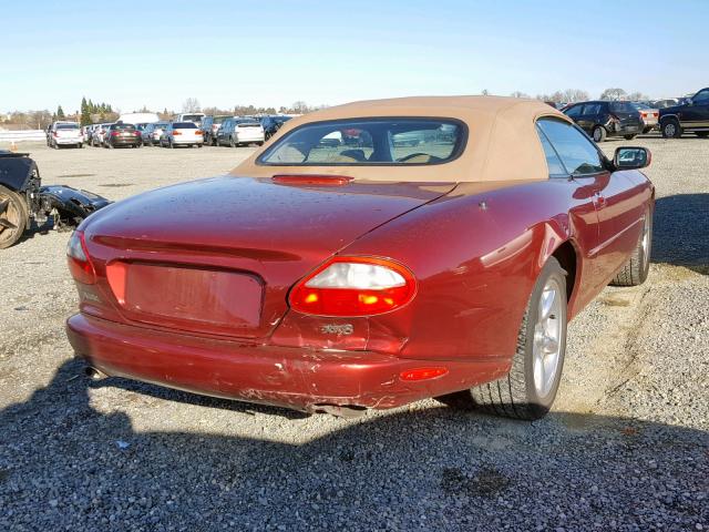 SAJGX2740VC016477 - 1997 JAGUAR XK8 RED photo 4