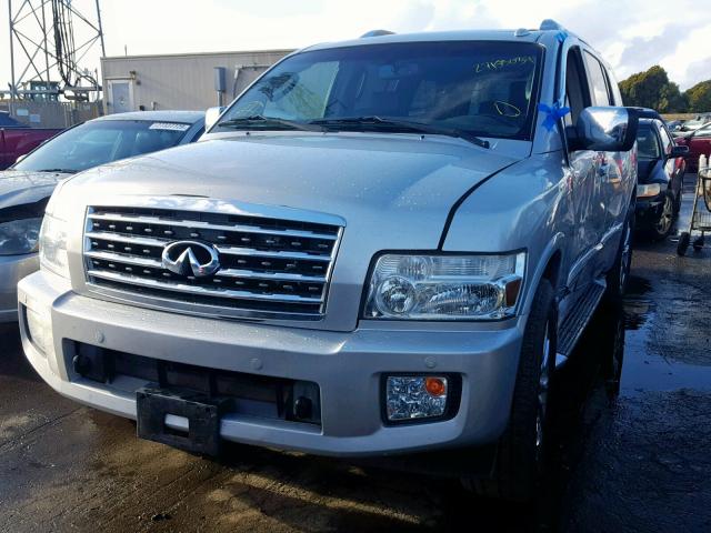 5N3ZA0NC0AN908107 - 2010 INFINITI QX56 SILVER photo 2