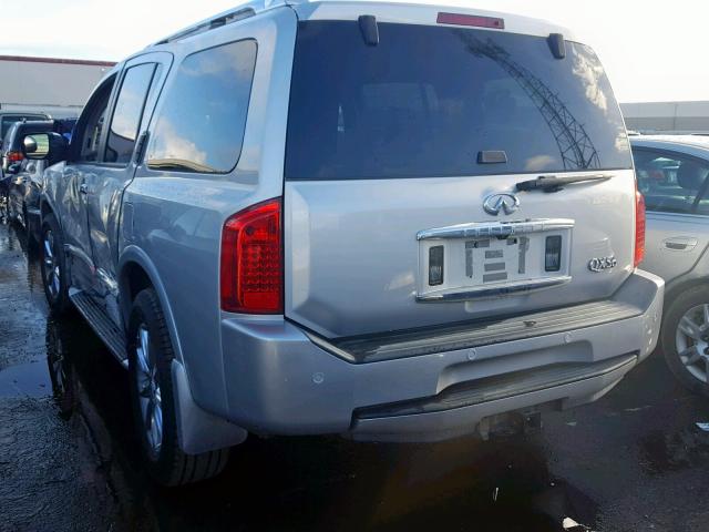 5N3ZA0NC0AN908107 - 2010 INFINITI QX56 SILVER photo 3