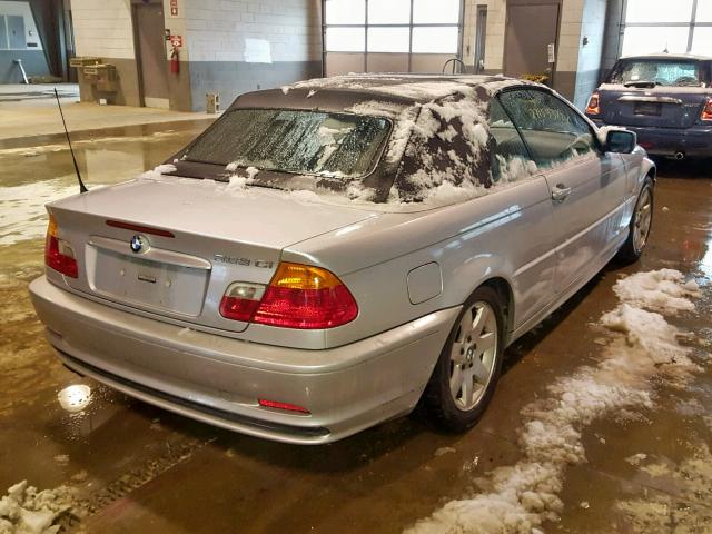 WBABR3346YEB40292 - 2000 BMW 323 CI SILVER photo 4