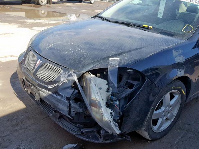 1G2AS18H897125397 - 2009 PONTIAC G5 BLACK photo 9