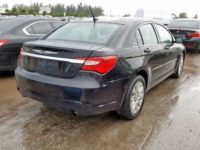 1C3CCBAB9CN201598 - 2012 CHRYSLER 200 LX BLACK photo 4