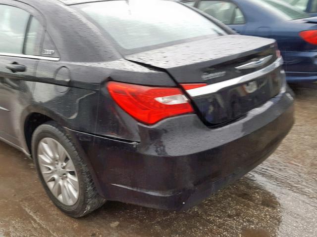 1C3CCBAB9CN201598 - 2012 CHRYSLER 200 LX BLACK photo 9