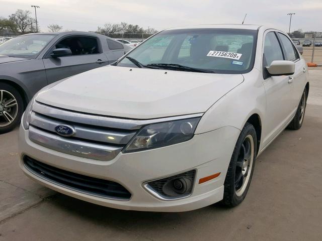 3FAHP0JG1AR313897 - 2010 FORD FUSION SEL WHITE photo 2