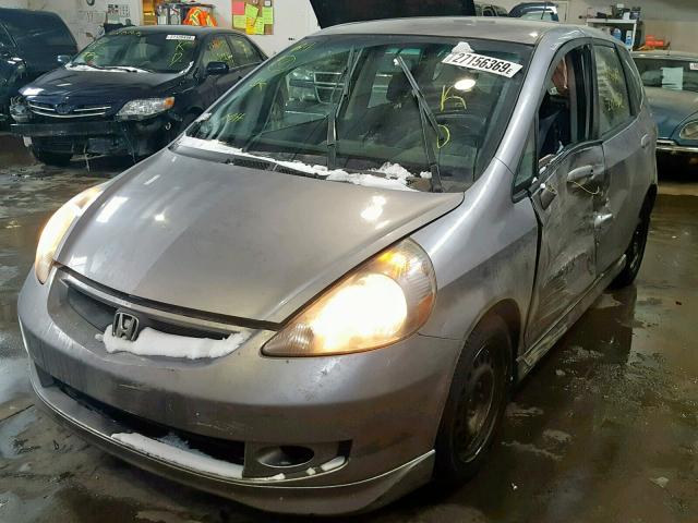 JHMGD386X8S810229 - 2008 HONDA FIT SPORT BLUE photo 2