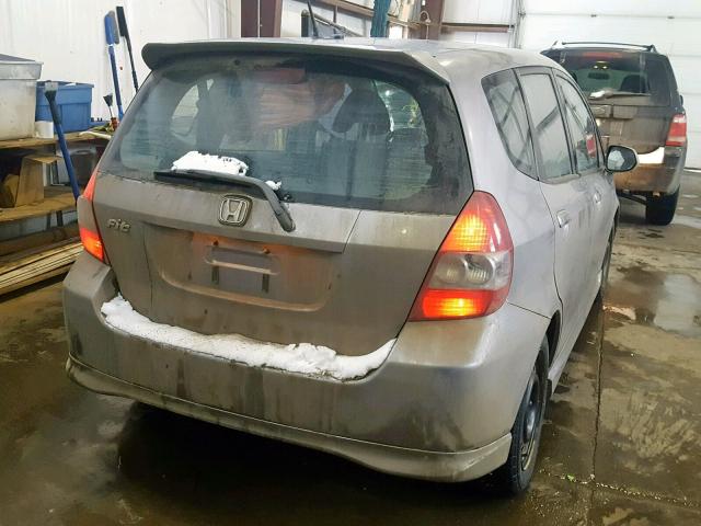 JHMGD386X8S810229 - 2008 HONDA FIT SPORT BLUE photo 4