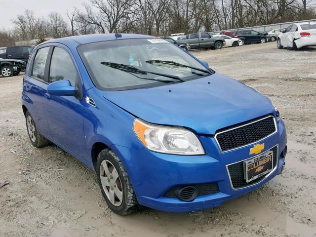 KL1TD66E69B658048 - 2009 CHEVROLET AVEO LS BLUE photo 1