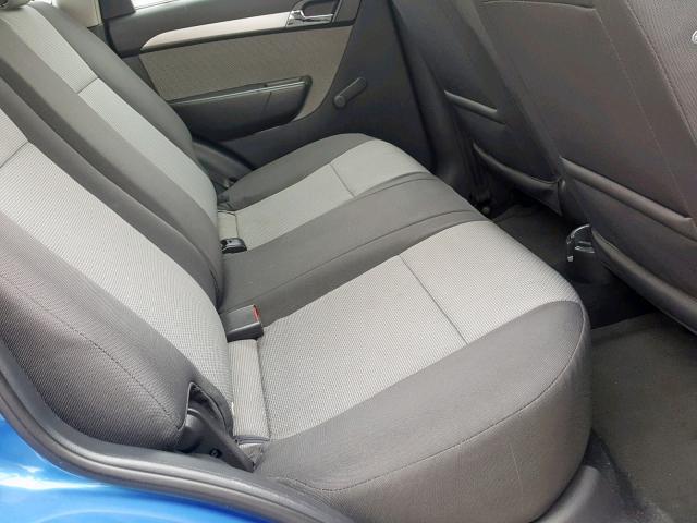 KL1TD66E69B658048 - 2009 CHEVROLET AVEO LS BLUE photo 6