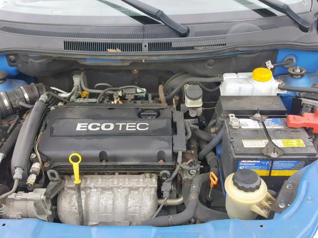 KL1TD66E69B658048 - 2009 CHEVROLET AVEO LS BLUE photo 7