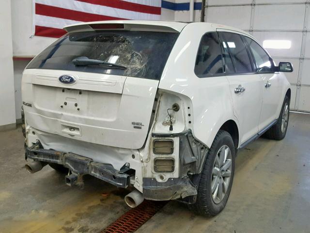 2FMDK4JC6BBB52146 - 2011 FORD EDGE SEL WHITE photo 4