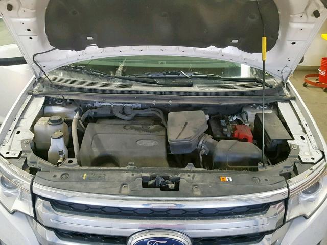 2FMDK4JC6BBB52146 - 2011 FORD EDGE SEL WHITE photo 7