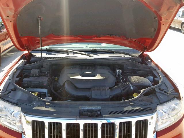 1J4RR4GG2BC703120 - 2011 JEEP GRAND CHER RED photo 7