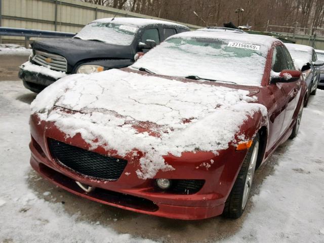 JM1FE173260205054 - 2006 MAZDA RX8 RED photo 2