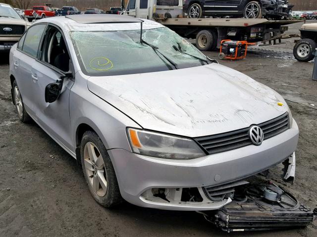 3VW3L7AJ7BM081418 - 2011 VOLKSWAGEN JETTA TDI SILVER photo 1