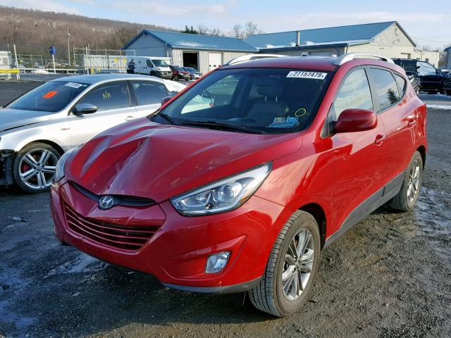 KM8JUCAG6FU988968 - 2015 HYUNDAI TUCSON LIM RED photo 2