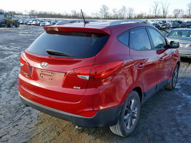 KM8JUCAG6FU988968 - 2015 HYUNDAI TUCSON LIM RED photo 4