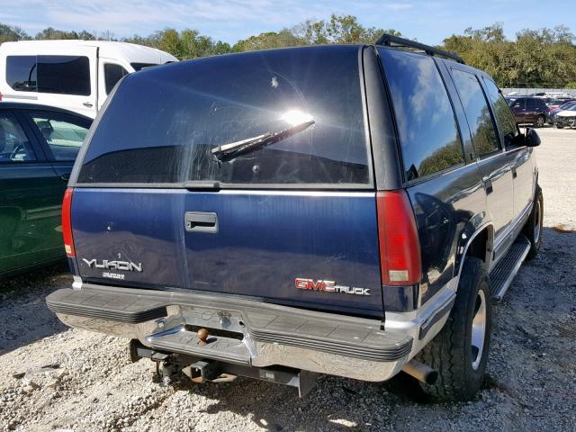 1GKEC13R6VJ725394 - 1997 GMC YUKON BLUE photo 4