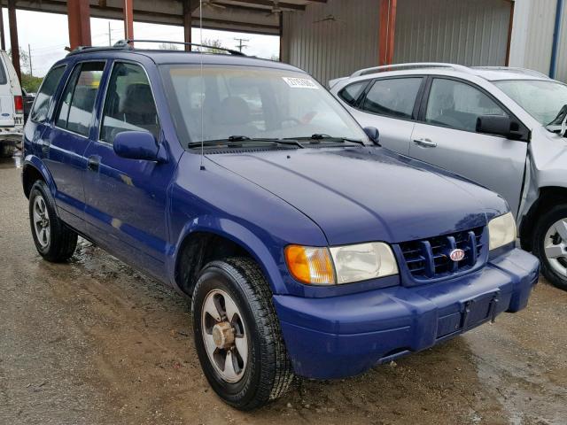 KNDJB7233Y5651619 - 2000 KIA SPORTAGE BLUE photo 1