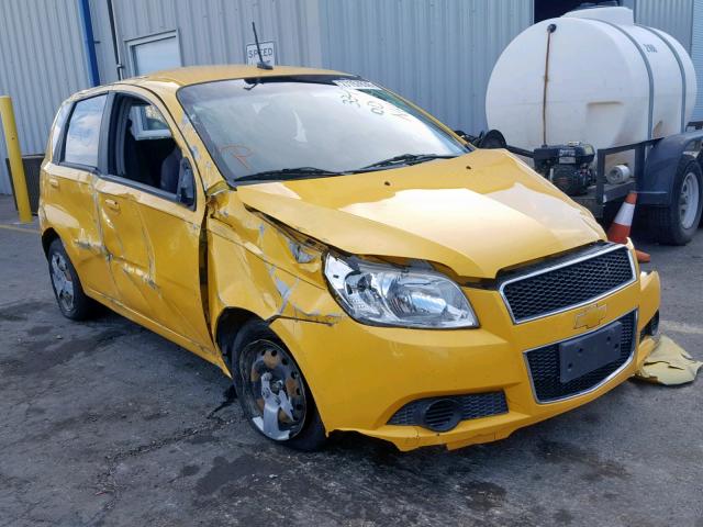 KL1TD6DE6AB116441 - 2010 CHEVROLET AVEO LS YELLOW photo 1