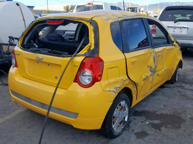 KL1TD6DE6AB116441 - 2010 CHEVROLET AVEO LS YELLOW photo 4