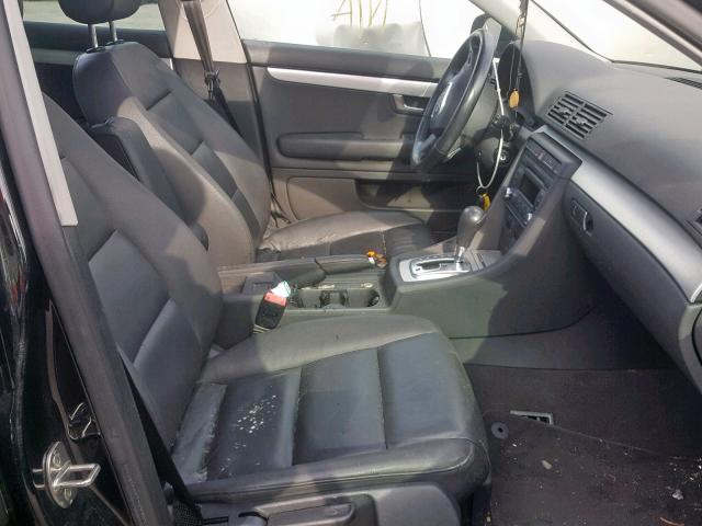 WAUAF78E78A167129 - 2008 AUDI A4 2.0T BLACK photo 5