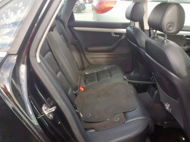 WAUAF78E78A167129 - 2008 AUDI A4 2.0T BLACK photo 6