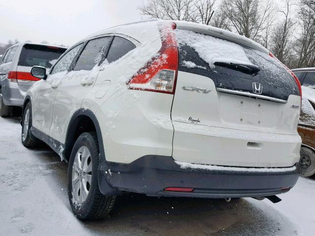 5J6RM4H75EL109896 - 2014 HONDA CR-V EXL WHITE photo 3