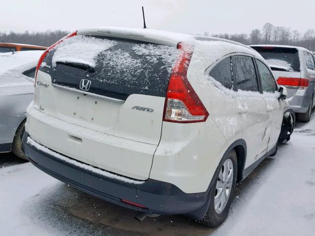 5J6RM4H75EL109896 - 2014 HONDA CR-V EXL WHITE photo 4