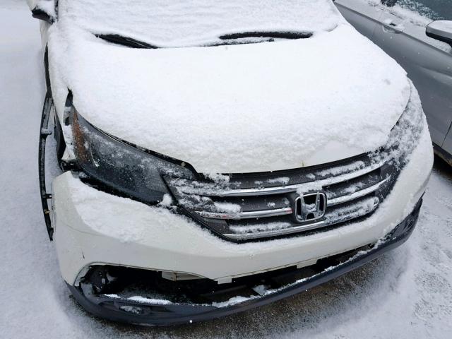 5J6RM4H75EL109896 - 2014 HONDA CR-V EXL WHITE photo 7