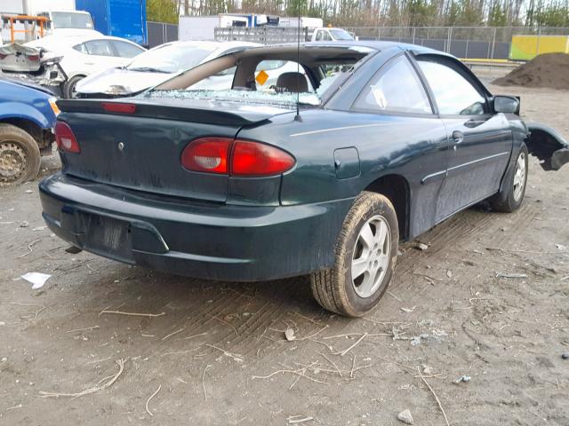 1G1JS124927146579 - 2002 CHEVROLET CAVALIER L GREEN photo 4