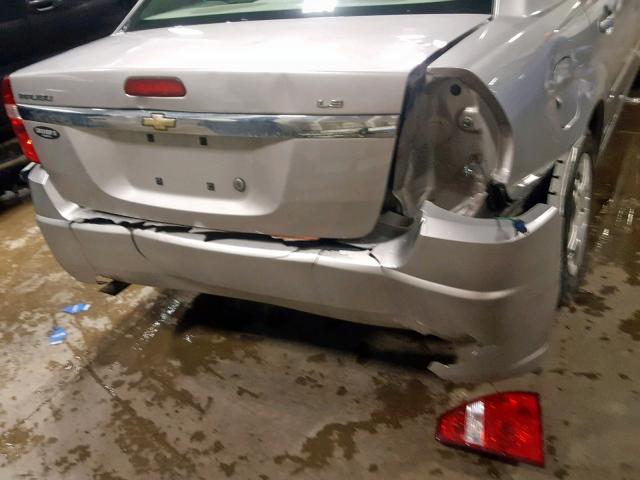 1G1ZS58F97F290701 - 2007 CHEVROLET MALIBU LS SILVER photo 9