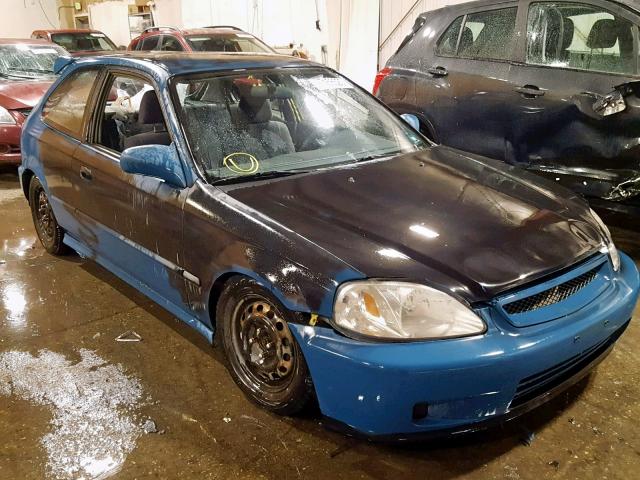 2HGEJ6344VH108100 - 1997 HONDA CIVIC DX BLUE photo 1