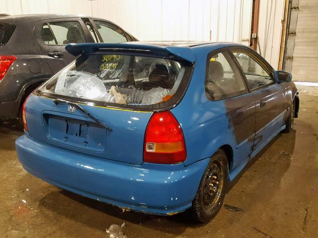 2HGEJ6344VH108100 - 1997 HONDA CIVIC DX BLUE photo 4