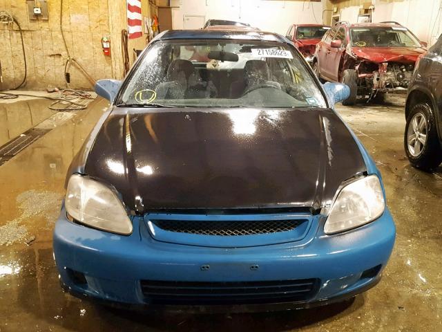 2HGEJ6344VH108100 - 1997 HONDA CIVIC DX BLUE photo 9