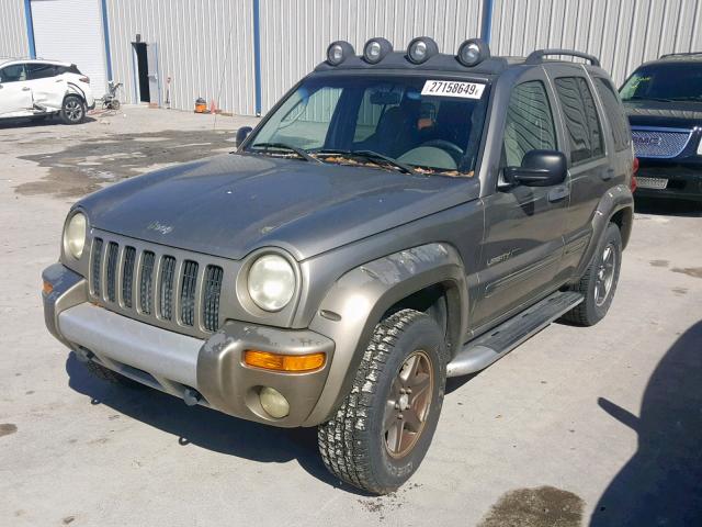 1J4GK38K42W367459 - 2002 JEEP LIBERTY RE TAN photo 2