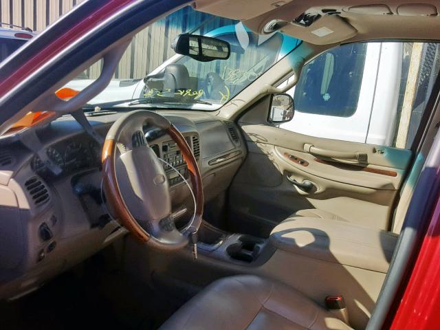 5LMFU28AXYLJ17594 - 2000 LINCOLN NAVIGATOR Qırmızı foto 5