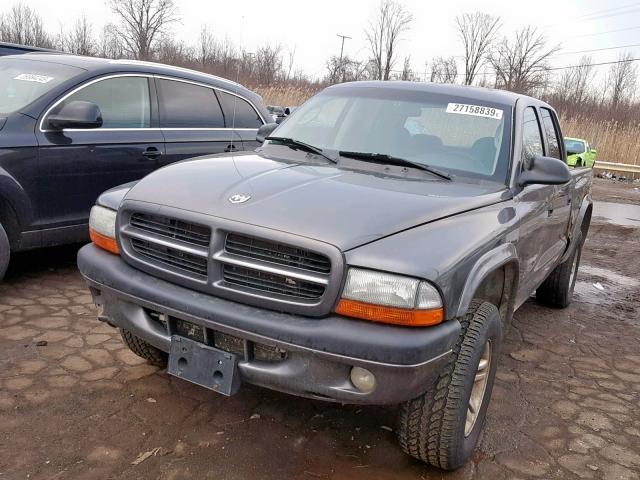 1D7HG38N33S254672 - 2003 DODGE DAKOTA QUA SILVER photo 2