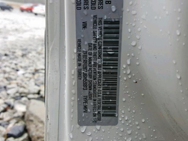 ZFBERFBB7J6H59813 - 2018 RAM PROMASTER 白色 照片 10