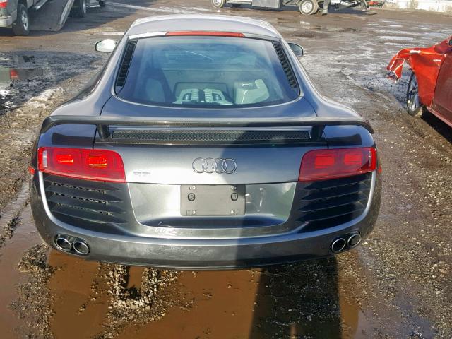 WUAAU34259N002593 - 2009 AUDI R8 4.2 QUA GRAY photo 6