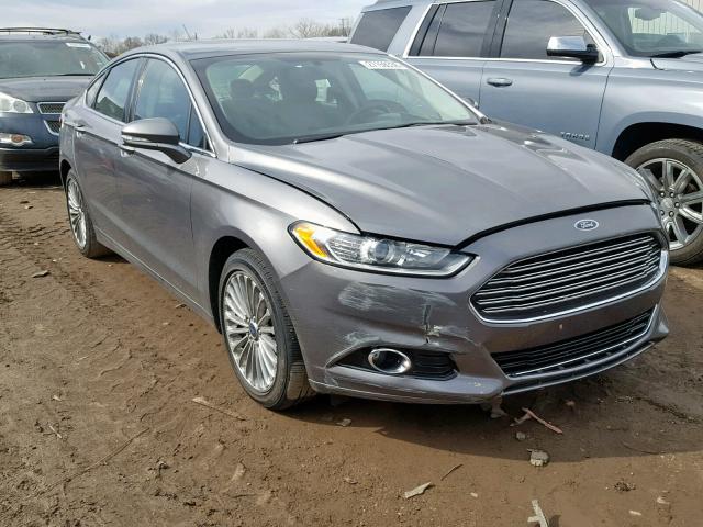 3FA6P0K98ER232425 - 2014 FORD FUSION TIT GRAY photo 1