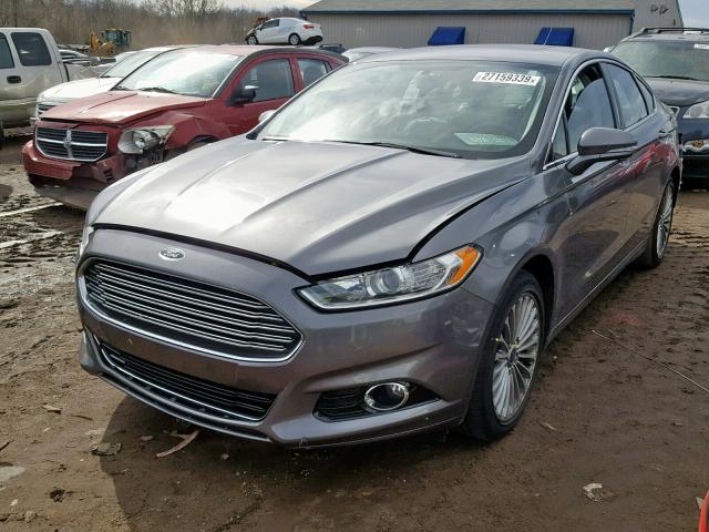 3FA6P0K98ER232425 - 2014 FORD FUSION TIT GRAY photo 2